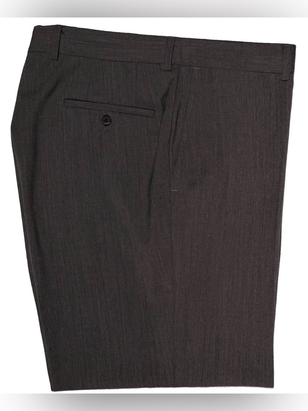 $395 HUGO BOSS BLACK LABEL MENS DRESS PANTS FITS 36 CHARCOAL FLAT FRONT